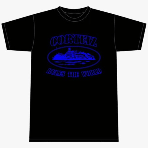 Corteiz Alcatraz T-shirt BlackBlue