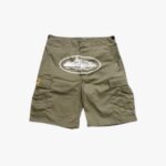 Corteiz Guerillaz 21′ Cargo Shorts Khaki Green