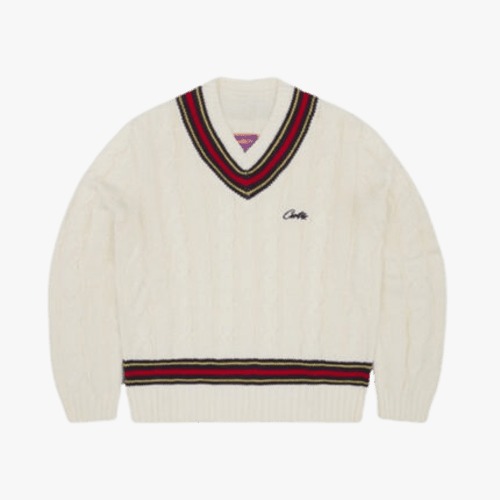 Wimbledon knit sweater white